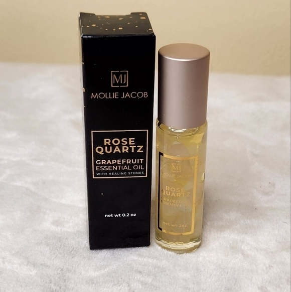 Mollie Jacob Rose Quartz Grapefruit Essential Oil with Healing Stones - Picture 7 of 8